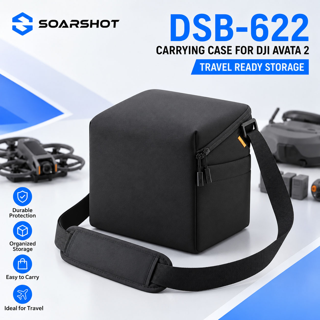 SOARSHOT Carrying Case for DJI - đánh giá và giá Rc Helicopter Bag
